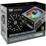 Thermaltake Germanium Pro RGB 1000W, PC-Netzteil schwarz, 1x 12-Pin High Power GPU, 4x PCIe, Kabelmanagement, 1000 Watt