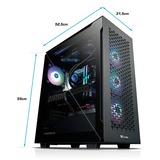 Thermaltake Titan Black, Gaming-PC schwarz/transparent, Windows 11 Home 64-Bit