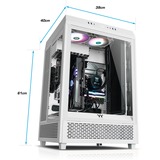 Thermaltake Triton V2 Snow, Gaming-PC weiß/transparent, Windows 11 Home 64-Bit