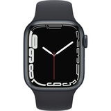 Apple Watch Series 7, Smartwatch schwarz/anthrazit, 41 mm, Nike Sportarmband, Aluminium-Gehäuse, LTE