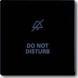 Busch-Jaeger Wippe matt mit Aufdruck DO NOT DISTURB schwarz, Retail