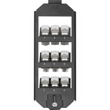 Digitus Bodentankhalter für Keystone Module, 3-fach, Einbaurahmen schwarz, für OBO-Ackermann GES9