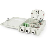 Digitus FTTH/FTTB-Anschlussgehäuse - bestückt, OS2 12 Fasern, Spleißbox grau