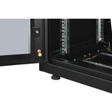 Digitus Netzwerkschrank Unique Serie - 600x600 mm (BxT), IT-Schrank schwarz, 36 Höheneinheiten