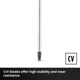 EINHELL Schraubendreher-Set PH, 5-teilig schwarz/grau, Ergonomische Zweikomponentengriffe