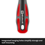 EINHELL Schraubendreher-Set PH, 5-teilig schwarz/grau, Ergonomische Zweikomponentengriffe