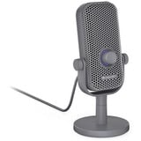 ENDORFY Solum Voice S Alt Gray, Mikrofon dunkelgrau, USB-C, RGB-Beleuchtung