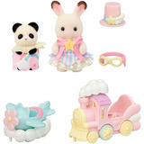 EPOCH Sylvanian Families - Freizeitpark Spielset Zugfahrt, Konstruktionsspielzeug 
