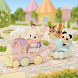 EPOCH Sylvanian Families - Freizeitpark Spielset Zugfahrt, Konstruktionsspielzeug 