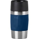 Emsa TRAVEL MUG Compact Thermobecher 0,3 Liter dunkelblau, Drehverschluss