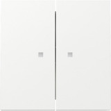 Gira Wippe zweifach mit Kontrollfenster, Schalter weiß, Retail