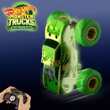 Hot Wheels Monster Trucks Gunkster im Maßstab 1:15 batteriebetriebener RC-Truck leuchtet im Dunkeln, geländegängig