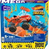Hot Wheels Monster Trucks Tiger Shark Crash Wettkampf, Spielfahrzeug 226-teilig