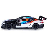 Jamara BMW M4 GT3 Diecast, Modellfahrzeug weiß, Maßstab 1:32, inkl. Knopfzellen, Rückzugmotor