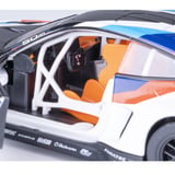 Jamara BMW M4 GT3 Diecast, Modellfahrzeug weiß, Maßstab 1:32, inkl. Knopfzellen, Rückzugmotor