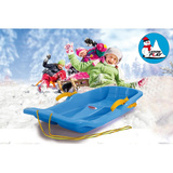 Jamara Snow Play - Bob Karol 80 cm mit Bremse, Schlitten blau