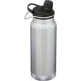 Klean Kanteen Trinkflasche TKWide VI vakuumisoliert, 946ml edelstahl (gebürstet), mit schwarzer Chug Cap