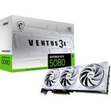 MSI GeForce RTX 5080 VENTUS 3X OC WHITE, Grafikkarte DLSS 4, 3x DisplayPort, 1x HDMI 2.1