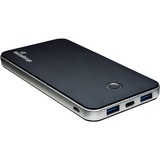 MediaRange Powerbank 10.000 mAh schwarz/silber, Power Delivery Schnellladetechnologie