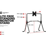 Next Level Racing Lite Freestanding Monitor Stand, Monitorhalterung schwarz, für Displays bis zu 139,7 cm (55")