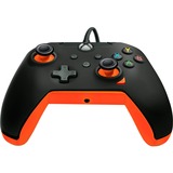 PDP Wired Controller - Atomic Black, Gamepad schwarz/orange, für Xbox Series X|S, Xbox One, PC