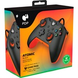 PDP Wired Controller - Atomic Black, Gamepad schwarz/orange, für Xbox Series X|S, Xbox One, PC