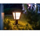 Philips White & Color Ambiance Econic Outdoor Sockelleuchte, LED-Leuchte schwarz