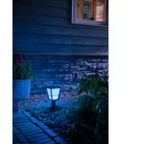 Philips White & Color Ambiance Econic Outdoor Sockelleuchte, LED-Leuchte schwarz