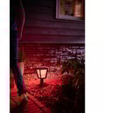 Philips White & Color Ambiance Econic Outdoor Sockelleuchte, LED-Leuchte schwarz