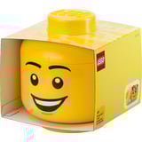 Room Copenhagen  LEGO Storage Head  "Happy Boy", groß, Aufbewahrungsbox gelb