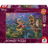 Schmidt Spiele Thomas Kinkade Studios: Disney Dreams Collection - Rapunzel Tangled up in Love, Puzzle 1000 Teile