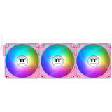 Thermaltake CT120 EX Reverse ARGB Sync PC Cooling Fan Pink, Gehäuselüfter pink, 3er-Pack, 120 mm
