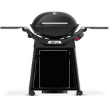 Weber Gasgrill Q 3200N+ mit Premium-Rollwagen schwarz, 6,44 kW, mit Seitentischen