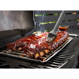 Weber Gasgrill Q 3200N+ mit Premium-Rollwagen schwarz, 6,44 kW, mit Seitentischen