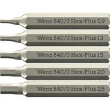 Wera Tool-Check Modular Micro 1, Bit-Satz schwarz/grün, 21-teilig, inkl. Handhalter Kraftform Micro 4mm