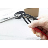 Wiha Wasserpumpenzange QuickFix Classic automatisch, Rohr- / Wasserpumpen-Zange schwarz/rot, 180mm