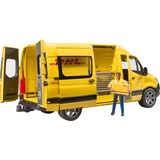 bruder 02671 MB Sprinter DHL mit Fahrer, Modellfahrzeug gelb