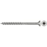 fischer Spanplattenschraube PowerFast II 6,0x80 Senkkopf TX 100 Stück, mit Teilgewinde, Edelstahl A4