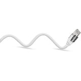 goobay Ethernet-Kabel USB-C 3.2 Gen2 Stecker > RJ-45 Stecker, LAN-Adapter weiß, 5 Meter, geflochtener Textilmantel