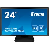 iiyama ProLite T2452MSC-B1, LED-Monitor 60.5 cm (23.8 Zoll), schwarz, Full HD, IPS, Touchscreen, HDMI, DisplayPort, USB 