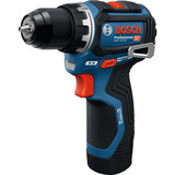 Bosch Akku-Bohrschrauber GSR 12V-32 Professional, 12Volt blau/schwarz, 2x Li-Ionen Akku 2,0Ah, 36-teiliges Zubehör-Set, Werkzeugtasche