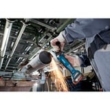 Bosch Professional Akku-Winkelschleifer GWS 18V-10 P Professional, Ø 125mm blau/schwarz, 2x Li-Ionen Akku 5,0Ah, in L-BOXX