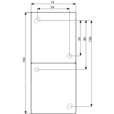 Busch-Jaeger Steckdose senkrecht zweifach weiß, Retail