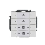 Busch-Jaeger Tastsensor vierfach mit Busankoppler Typ 6127/01-84 für KNX Installationsbus weiß (glänzend), Retail