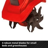 EINHELL Akku-Bodenhacke GE-CR 18/20 Li E - Solo, 18Volt rot/schwarz, ohne Akku und Ladegerät