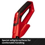 EINHELL Akku-Bodenhacke GE-CR 18/20 Li E - Solo, 18Volt rot/schwarz, ohne Akku und Ladegerät