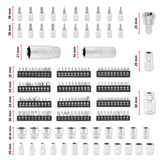 EINHELL E-Case Werkzeugkoffer Mechanik, 201-teilig, Werkzeug-Set schwarz/rot