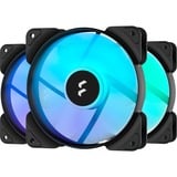 Fractal Design Aspect 12 RGB PWM Black Frame 3er, Gehäuselüfter schwarz/weiß, 3er Pack