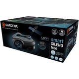 GARDENA Mähroboter smart SILENO free 800m² Set grau/türkis, Li-Ionen Akku, mit smart Gateway, LONA-Technologie