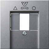 Gira Zentralplatte TDO, Abdeckung aluminium, Retail